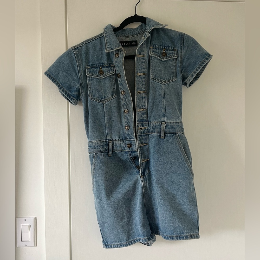 Lioness denim romper